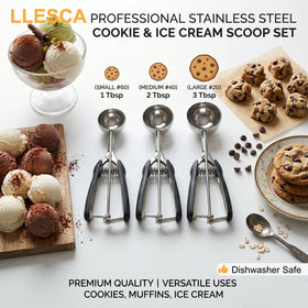 LLESCA trigger-release scoop for effortless portioning.