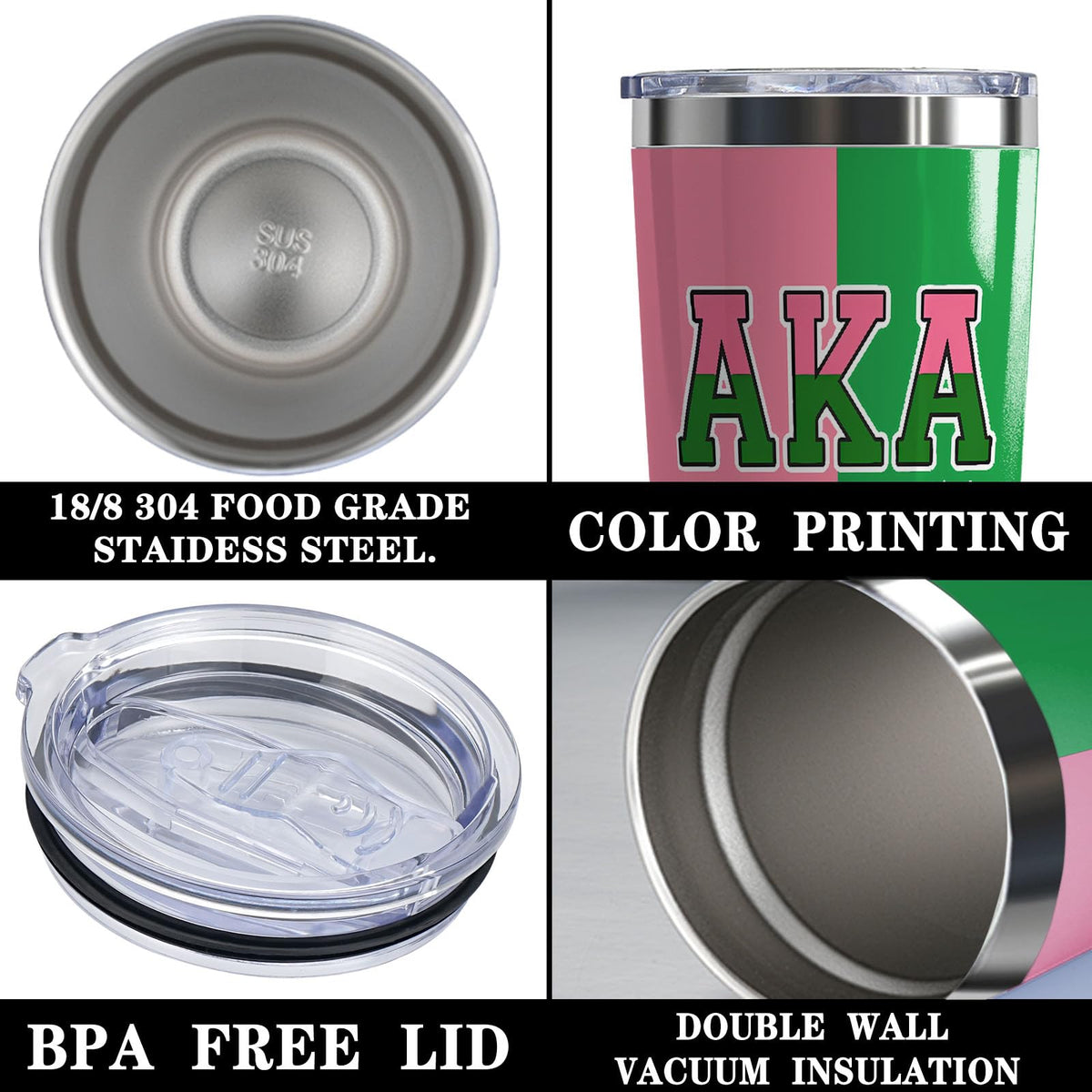 LLKJHGE stainless steel 304-grade body for durable, eco-friendly use