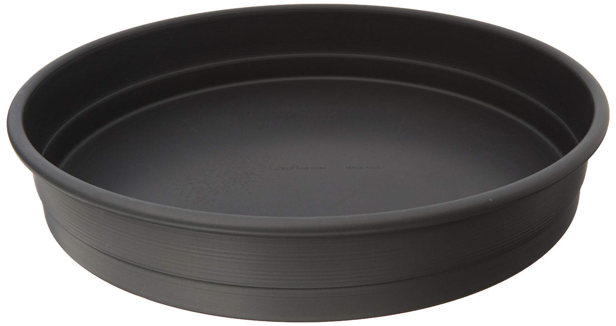 Lloyd Pans Chicago style pizza pan 12-inch top view with PSTK finish for durability