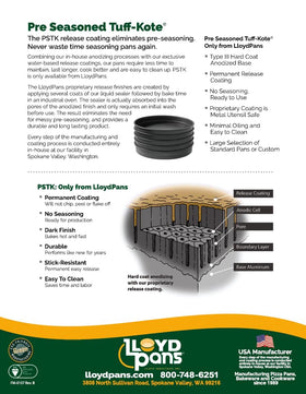 LloydPans straight-sided pan in oven use demonstrates durable performance.