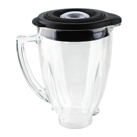 LMEI 6-cup glass jar with lid, ideal for smooth smoothies and sauces.