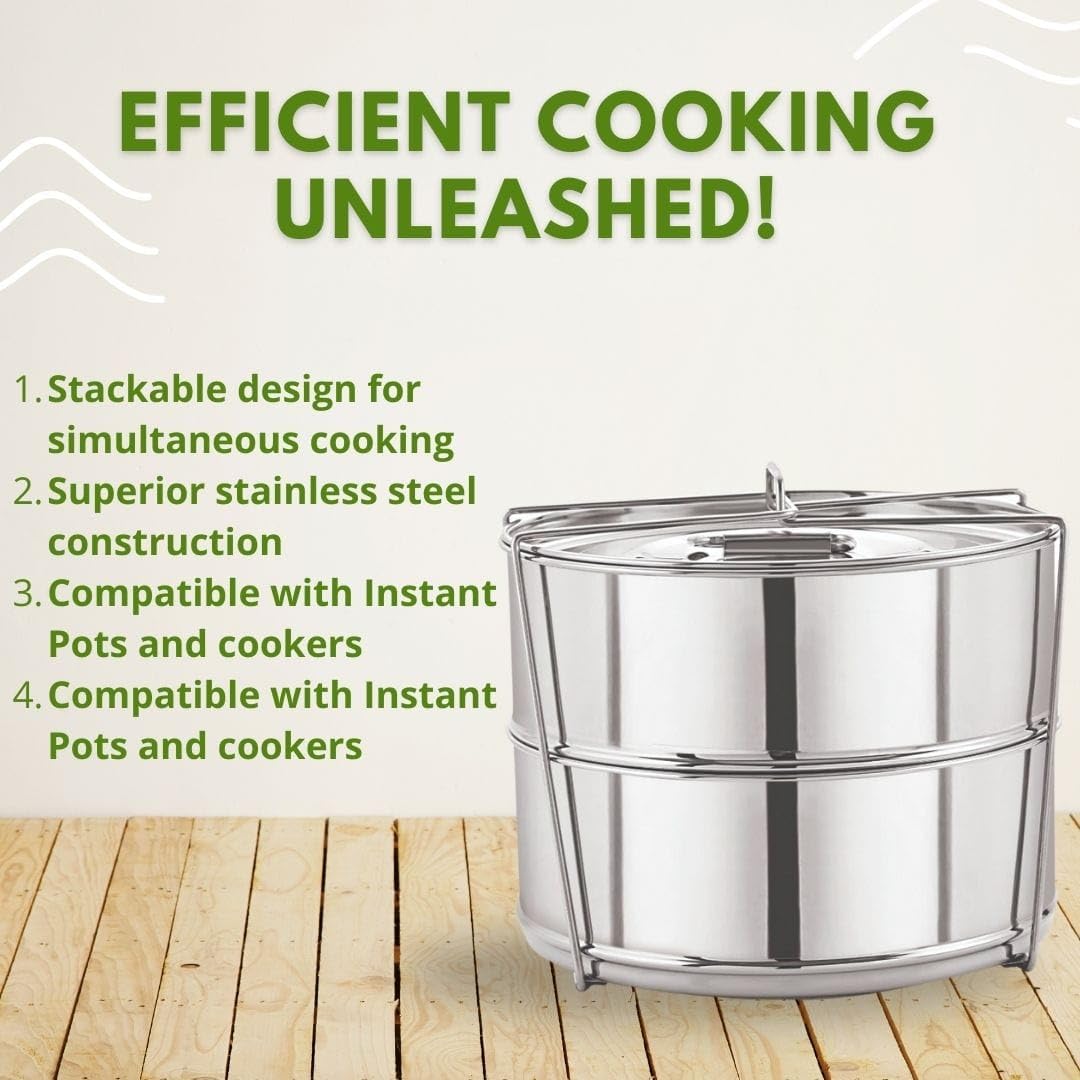 LNM Steamer Pans compatible with 6-quart and 8-quart Instant Pot models