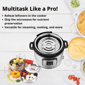 LNM Steamer Pans dishwasher-safe for easy cleanup after meals