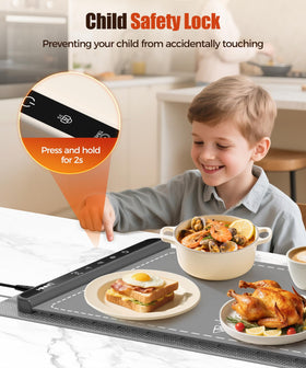 LNNIW warming mat featuring a child lock safety design
