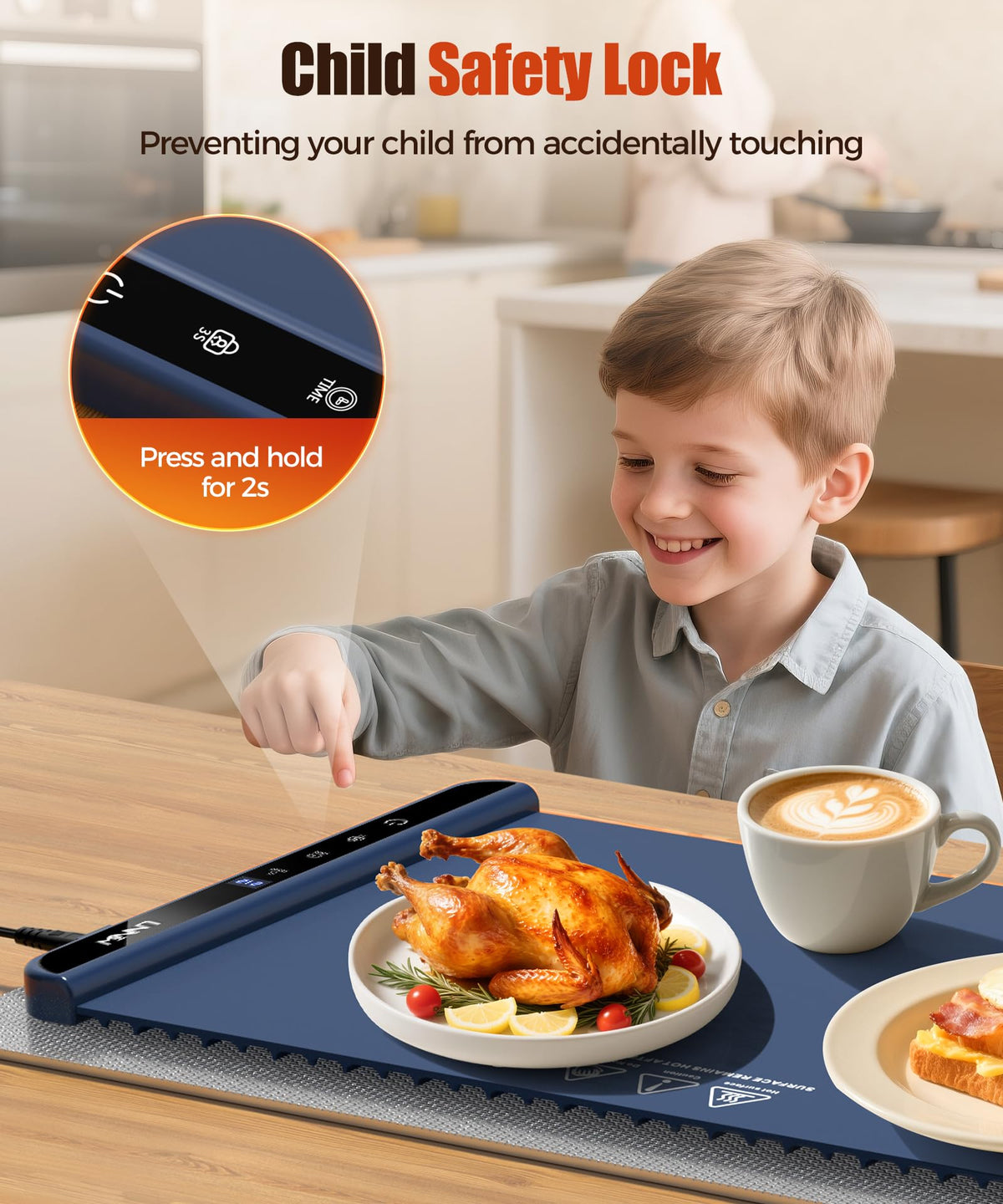 LNNIW warming mat ideal for family dining setups