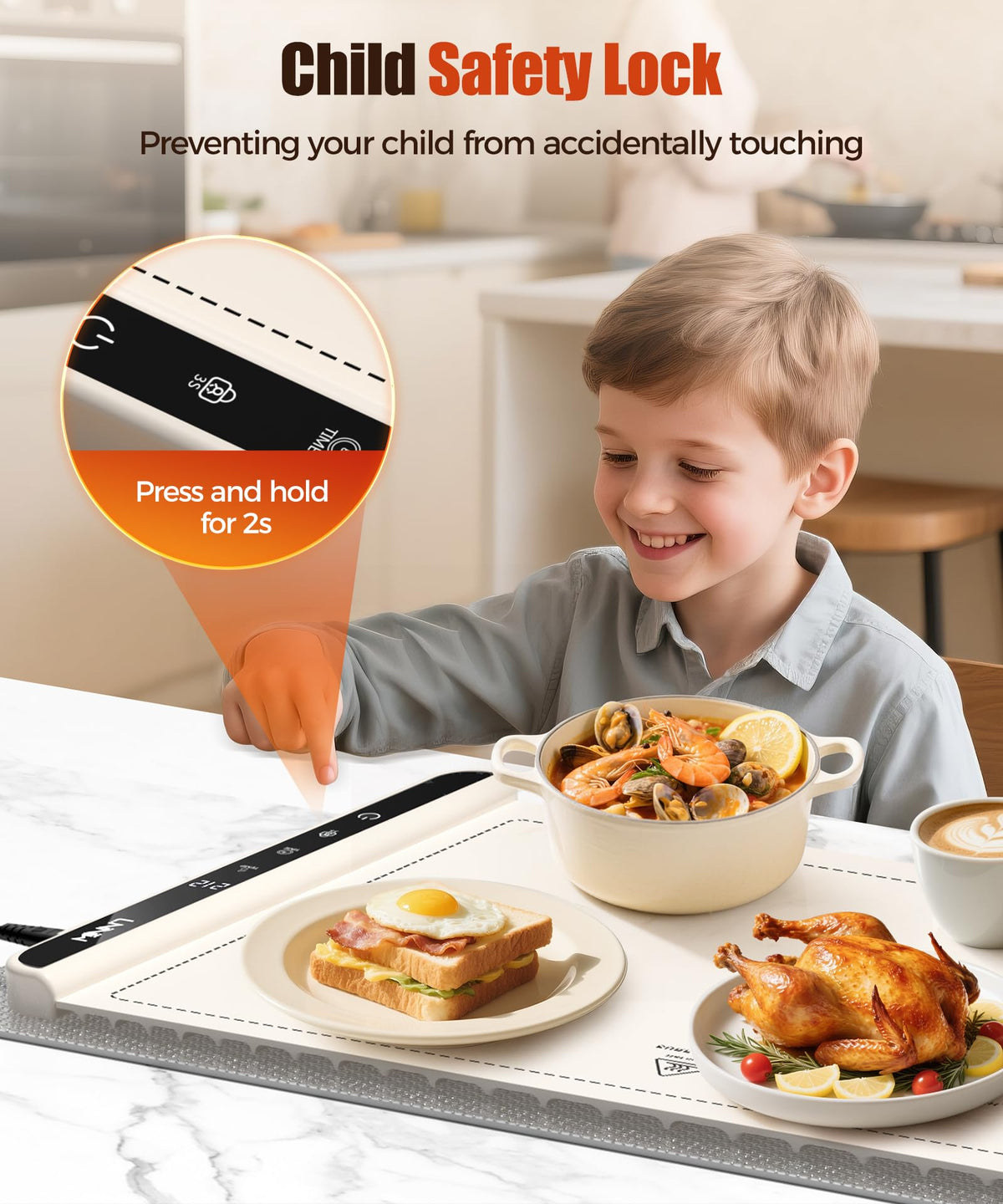 LNNIW warming mat ideal for holiday buffets and entertaining