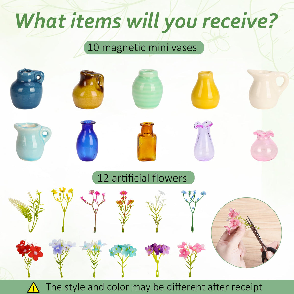 LNYSSQ mini vase magnets on fridge with glass vases protect surfaces and add style.
