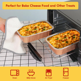 LNYZQUS small pans are oven-safe and ideal for baking desserts or single servings.