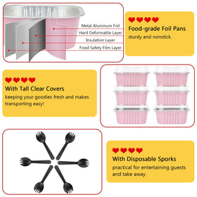 LNYZQUS clear lids secure freshness during transport.