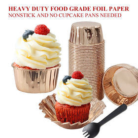 LNYZQUS cupcake cups with spoons, convenient packaging for on-the-go treats.