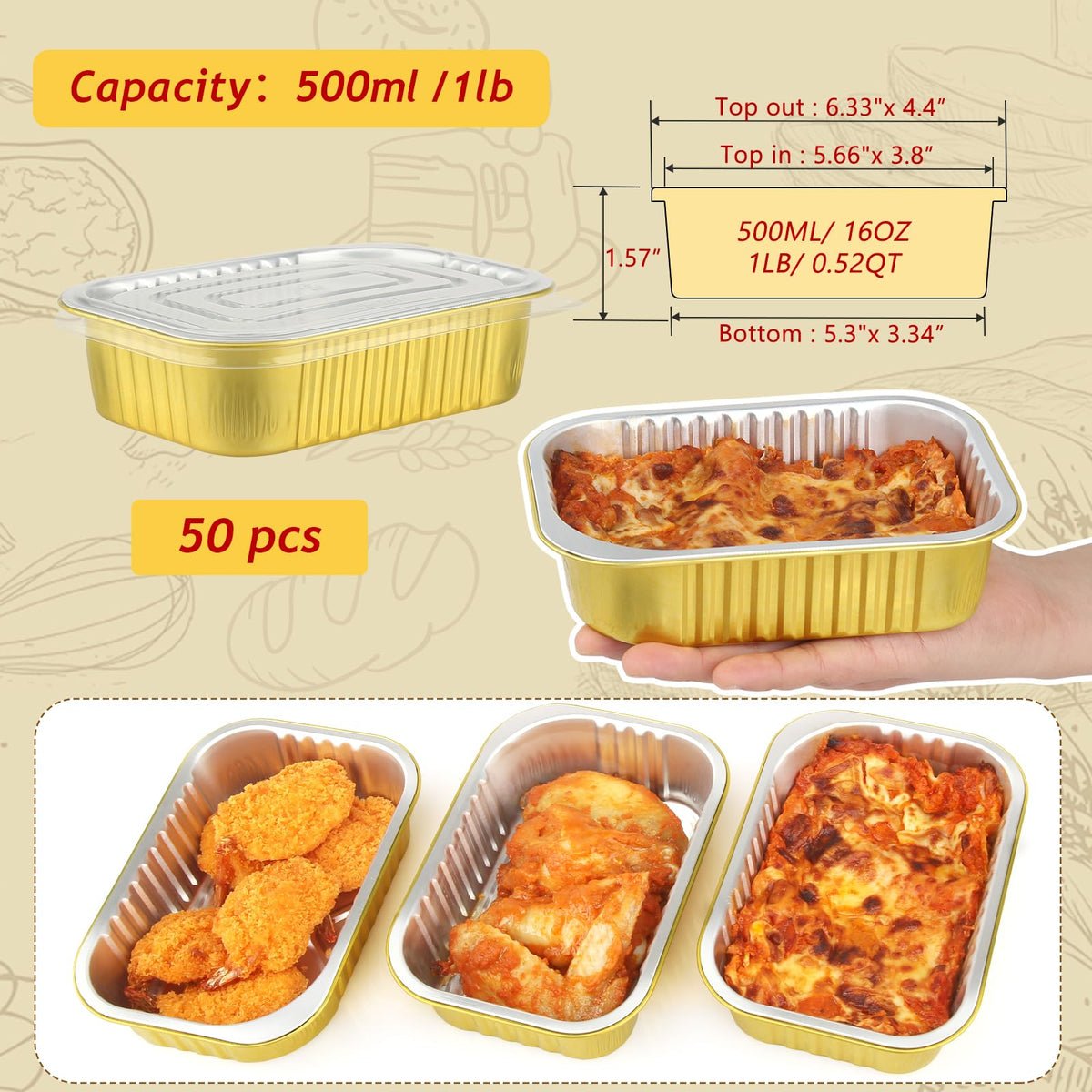 LNYZQUS leakproof lids keep food contained during transport.