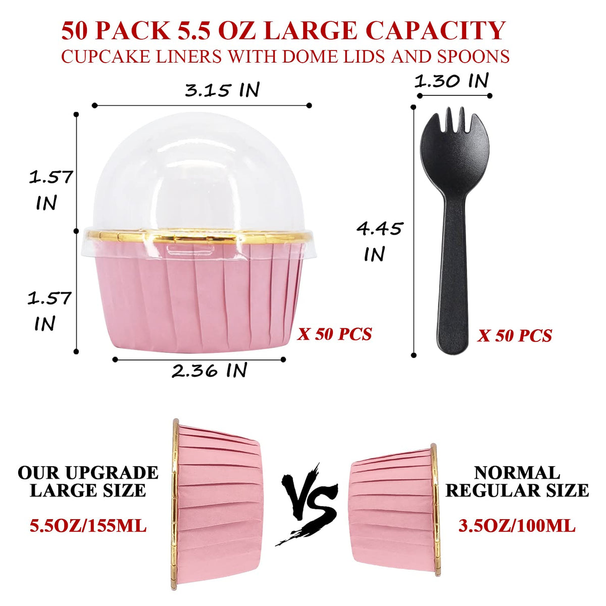 LNYZQUS 5oz mini cupcake cups ideal for small treats and portions.