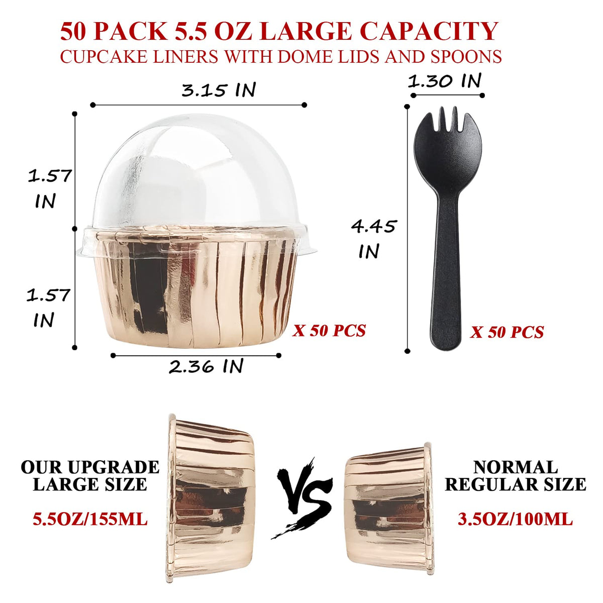 LNYZQUS mini cupcake tins with dome lids, perfect for desserts and snacks.