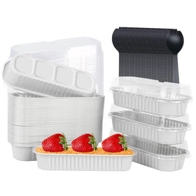 LNYZQUS mini loaf pans with lids pack for easy portioned baking and gifting