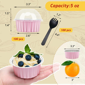 LNYZQUS mini pie cups and aluminum foil tins ready for oven or fridge.