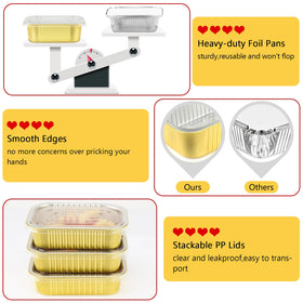 LNYZQUS multi-use baking tins for ovens, air fryers, and freezers.