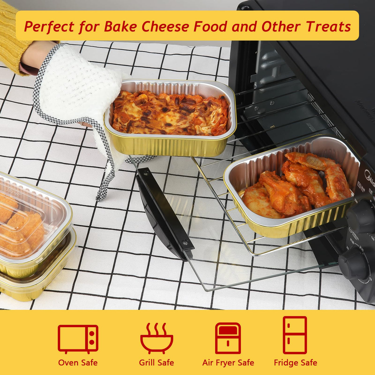 LNYZQUS recyclable foil pans support eco-friendly dining and leftovers.