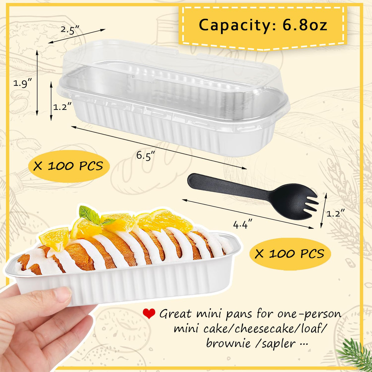 LNYZQUS thick aluminum baking tins offer even heat distribution.