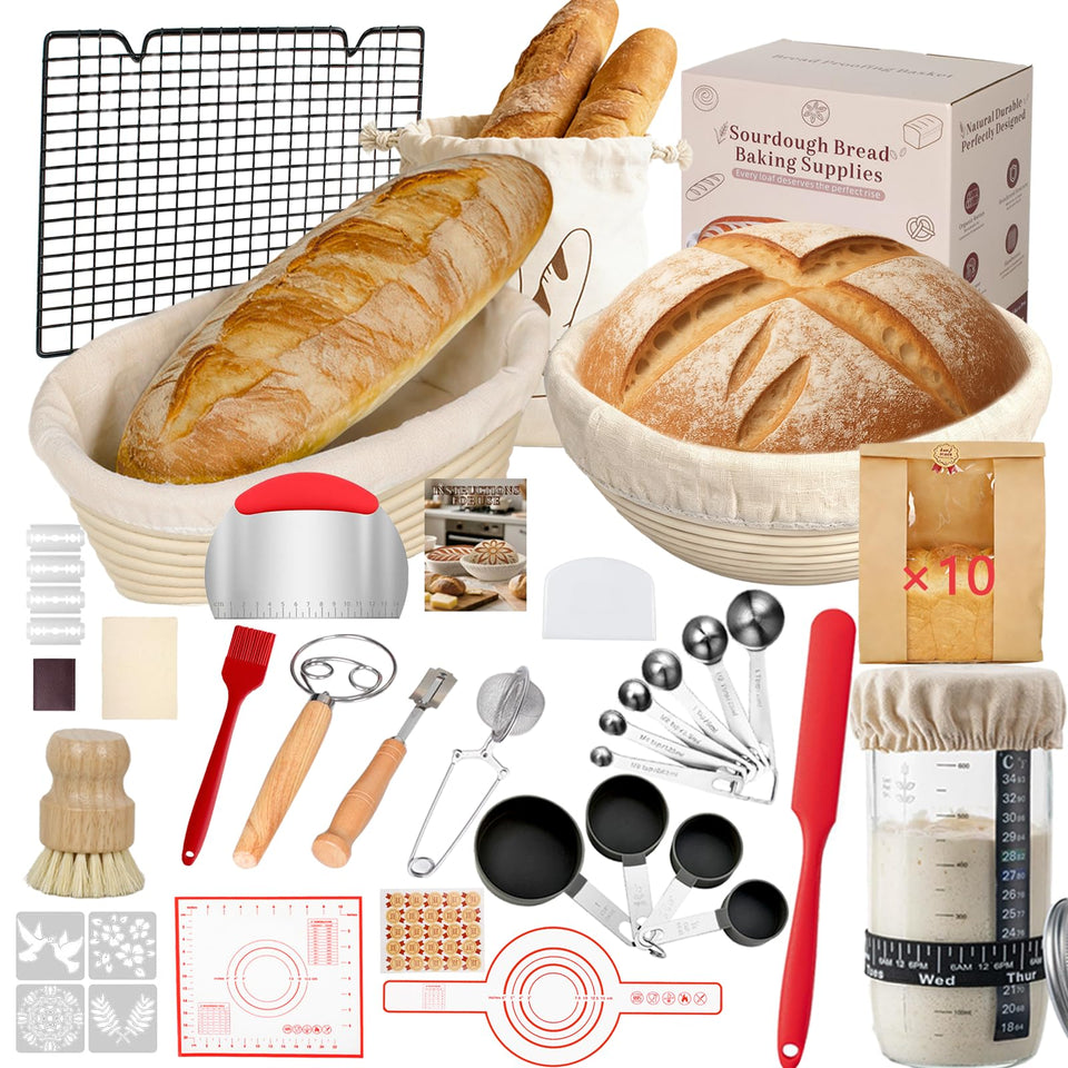 lockincar sourdough starter kit contents for seamless home baking.