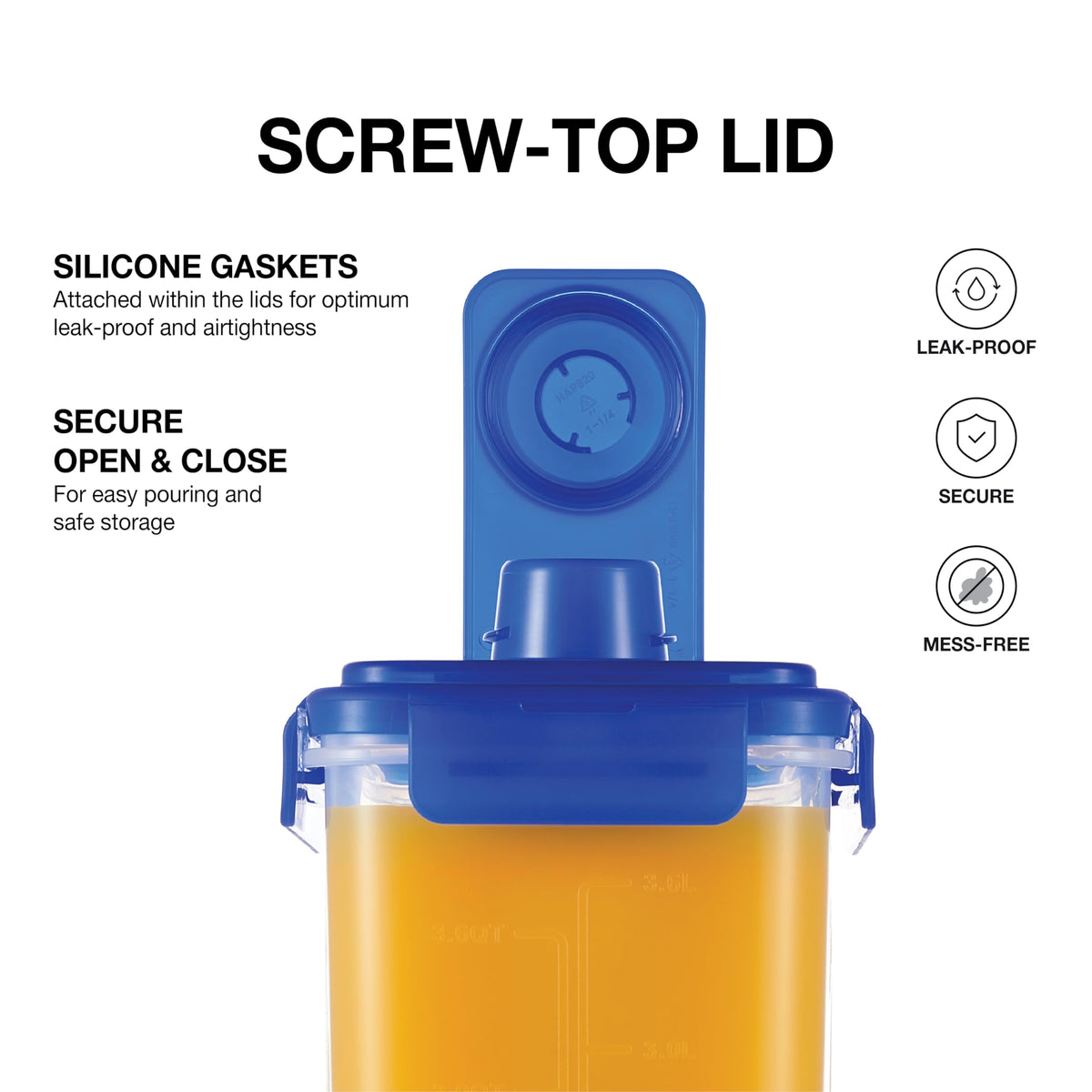 LocknLock Aqua Fridge Door Water Jug 1 gallon capacity supports family gatherings and bulk beverages.