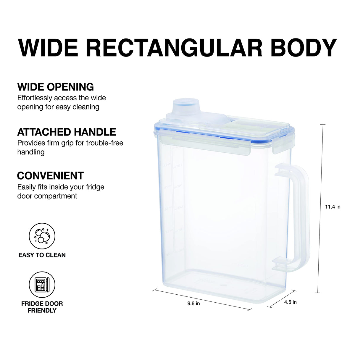 LocknLock Aqua clear body shows beverage level at a glance