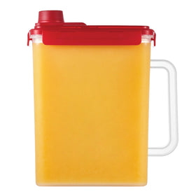 LocknLock Aqua Fridge Door Water Jug with clear view and secure lid for spill-free pouring.