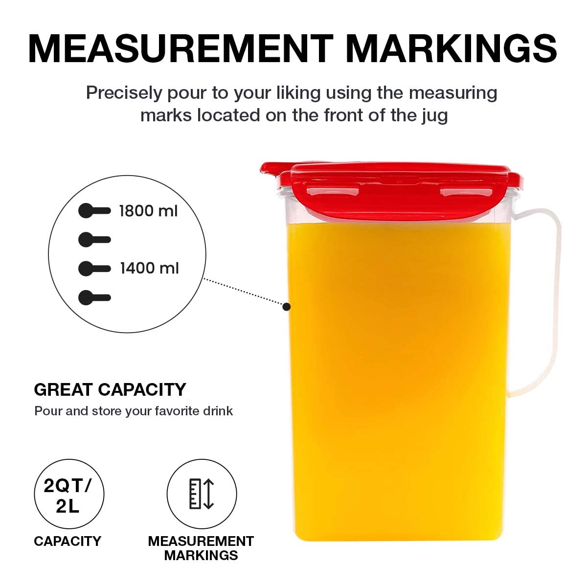 LocknLock Aqua Fridge Fit Pitcher designed to maximize fridge-door space