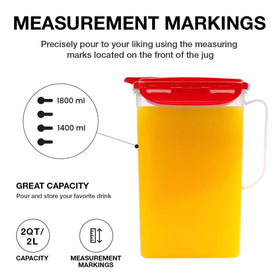 LocknLock Aqua Fridge Fit Pitcher designed to maximize fridge-door space