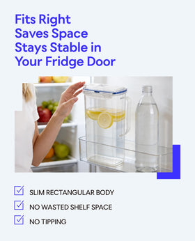 LocknLock Aqua Fridge Water Jug BPA-free plastic for safe daily beverages.