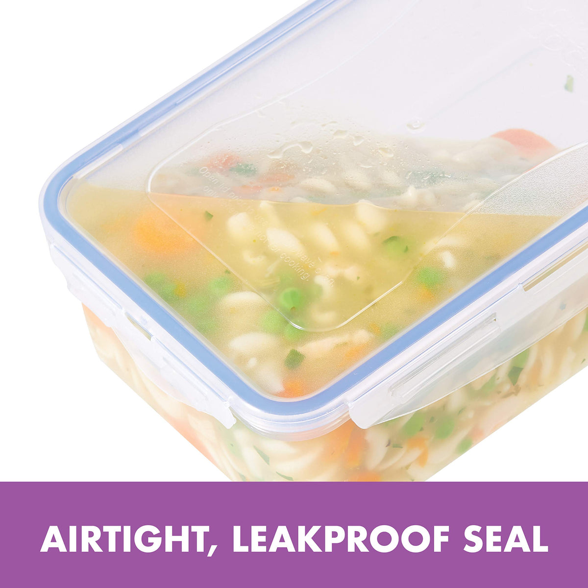 LocknLock Easy Essentials 14-ounce square container ideal for snacks and condiments.