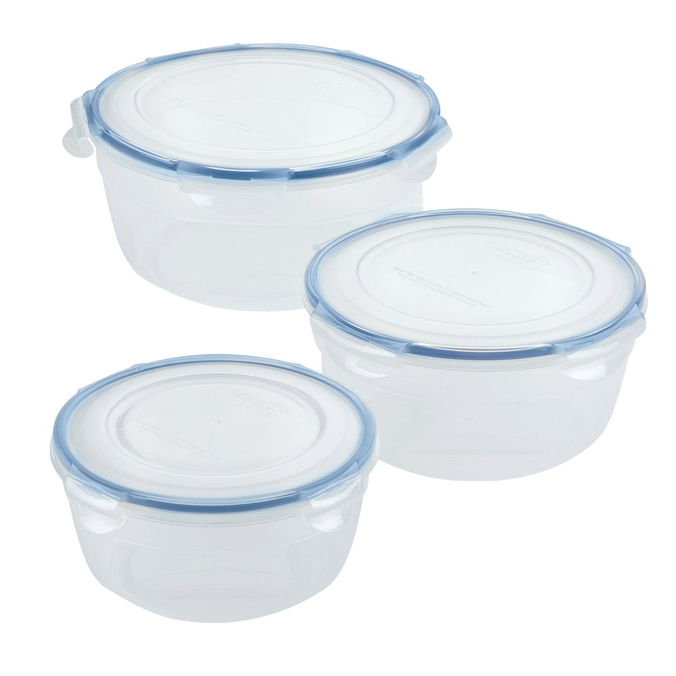 LocknLock Easy Essentials 5.9-cup bowl with lid for organized fridge storage.