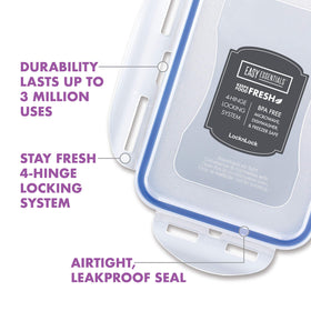 LocknLock airtight seal keeps foods fresh and leakproof during transport.