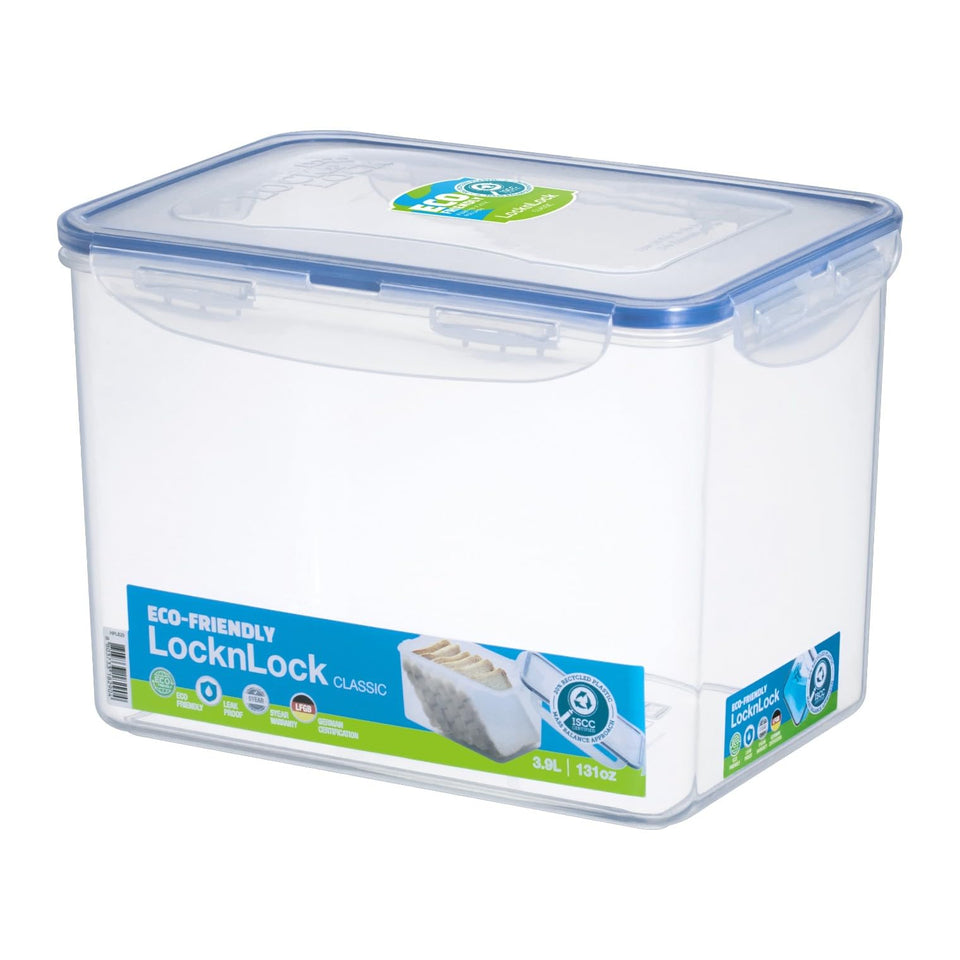 LocknLock Easy Essentials 16.5-cup rectangle front view with airtight lid for freshness.