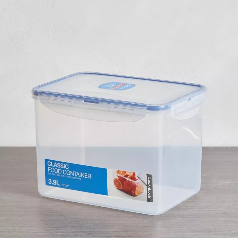 LocknLock Easy Essentials rectangle container with lids closed, demonstrating leakproof seal.