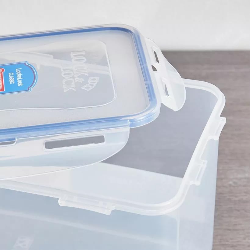 LocknLock Easy Essentials 16.5-cup container in fridge for organized meal prep.