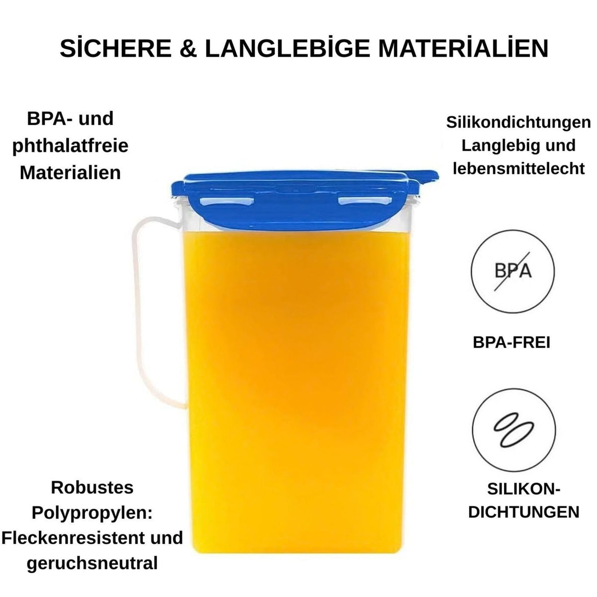 BPA-free LocknLock jug for safe daily hydration.
