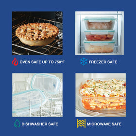 Pie dish stored in the freezer for future meals