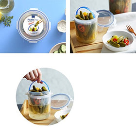 LocknLock Special Airtight Pickle Container Large stack saves fridge space.