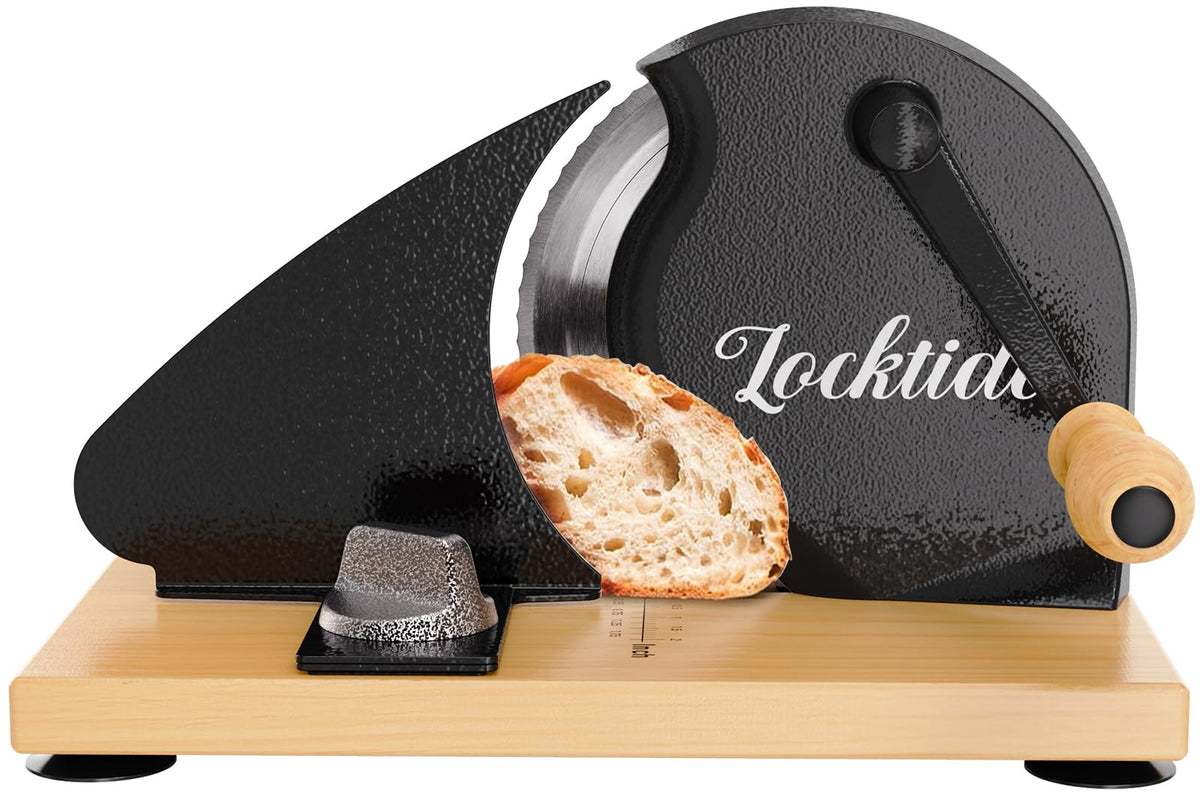LockTide manual bread slicer base with suction cups for stable slicing