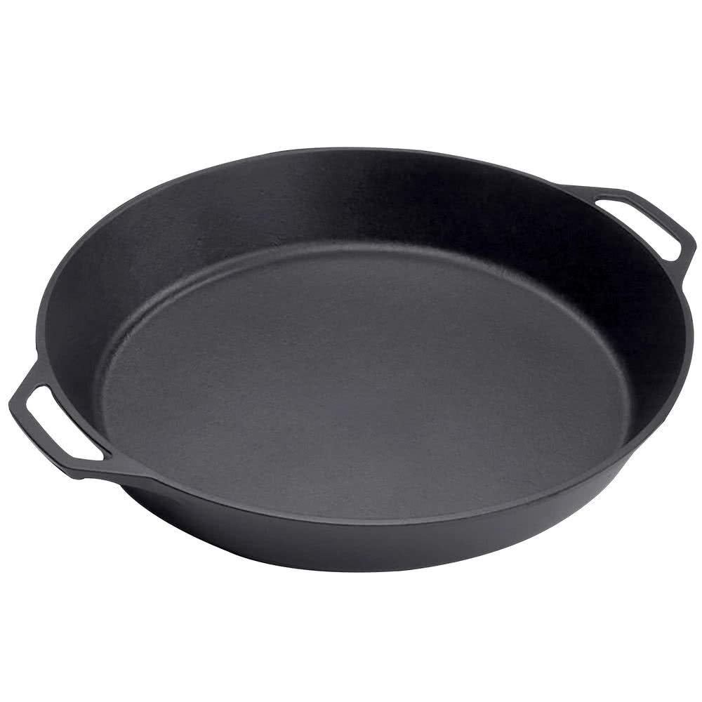 Lodge 17-inch skillet with dual handles for versatile home cooking