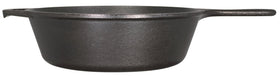 Lodge 3 Quart Deep Skillet on stovetop demonstrates oven-to-table versatility.
