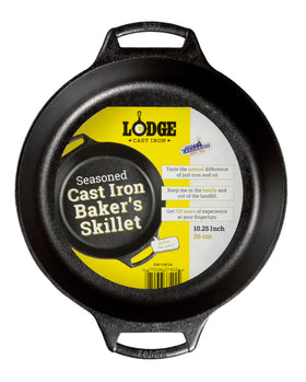 Lodge Baker's Skillet 10-25 inch edge-heat for even baking at home