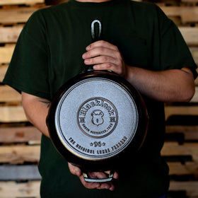 Lodge Blacklock 10.25-inch skillet extended assist handle for precise control