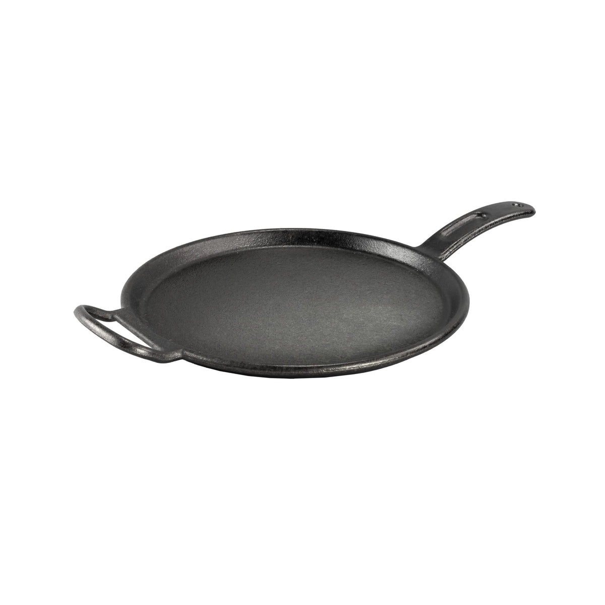 Lodge Bold 12-inch seasoned griddle ready to use for quick meals.