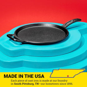 Lodge Bold is oven safe and compatible with induction for versatile cooking.