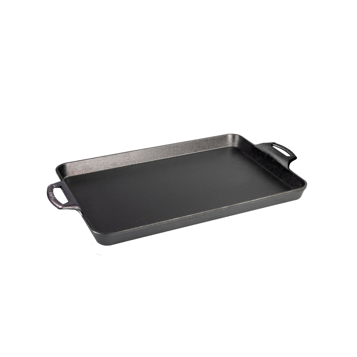 Lodge cast iron baking pan showcasing USA-made heritage and durable construction.