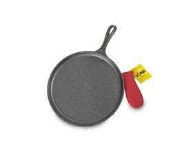 Lodge cast iron griddle 10.5-inch surface for versatile stove-top cooking and searing.