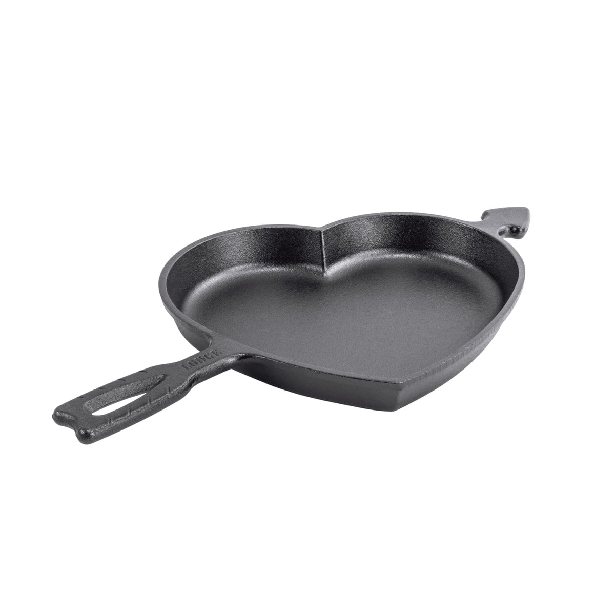 Lodge cast iron heart retains heat evenly for searing and baking
