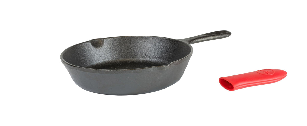 Lodge Cast Iron Skillet 8-Inch for even heat on stove or campfire