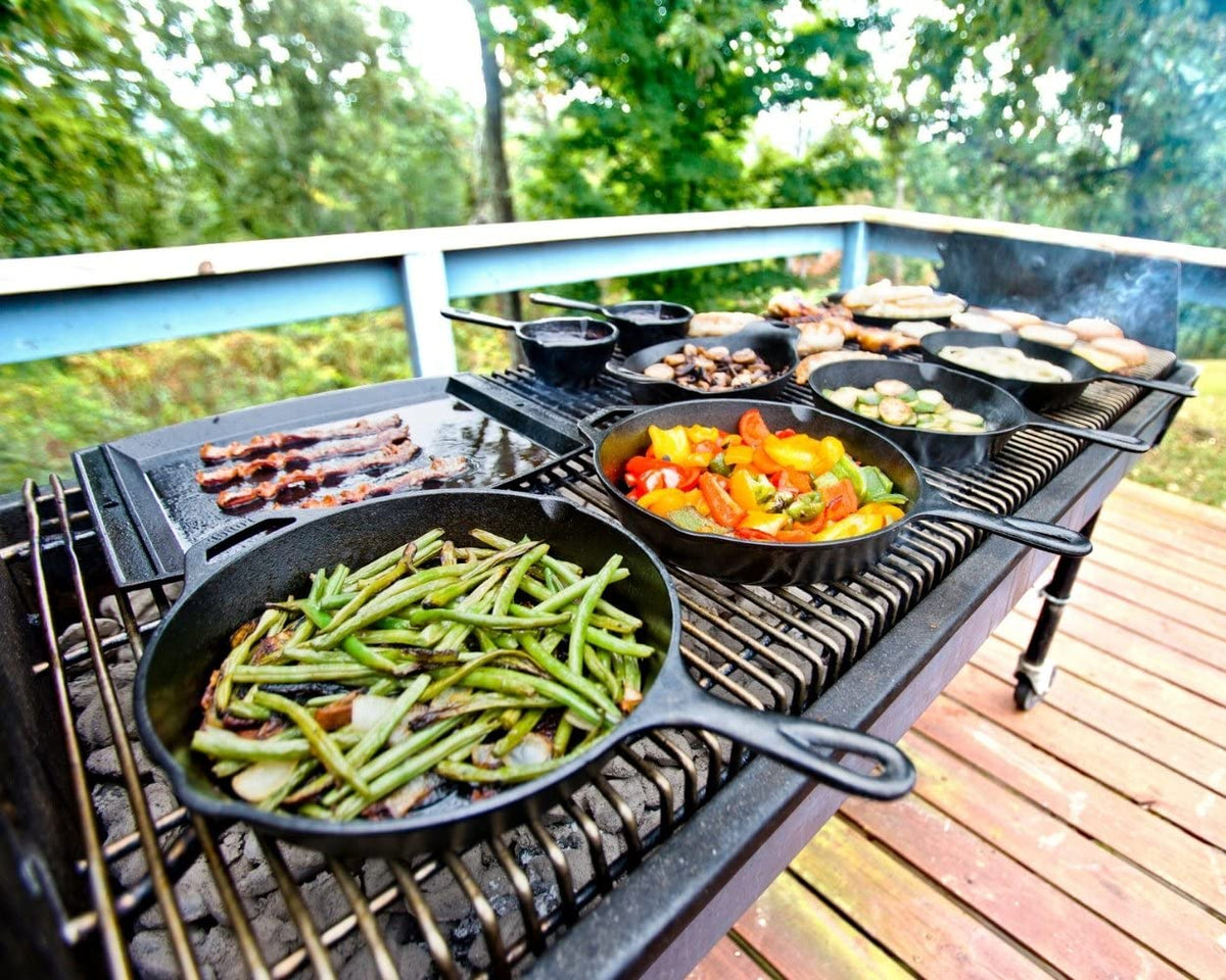 Lodge cast iron skillet is made in USA and built to last across generations.